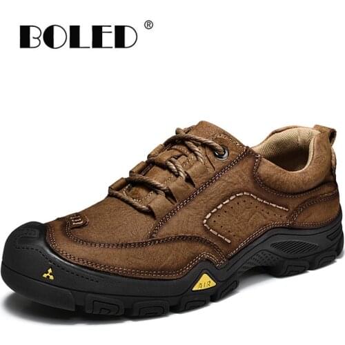 Top quality Men Boots Genuine Leather Autumn Boots Shoes Men, Fashion Retro Style Ankle Boots For Men Dropshipping