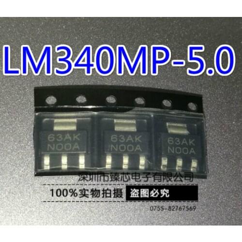 Xinyuan 10PCS/LOT LM340MP5.0 LM340MP-5.0 LM340 LM340MP SOT223 IC REG LINEAR 5V 1A SOT223-4 LM340MPX-5.0