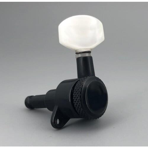 New Left Hand M6 Schaller style Guitar Locking Machine Head Tuners Tuning Pegs Pearl Button