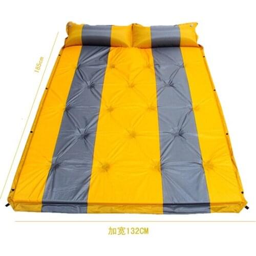 New arrive high quality 2 person widen moistureproof comfortable camping outdoor mat with pillows can be spliced