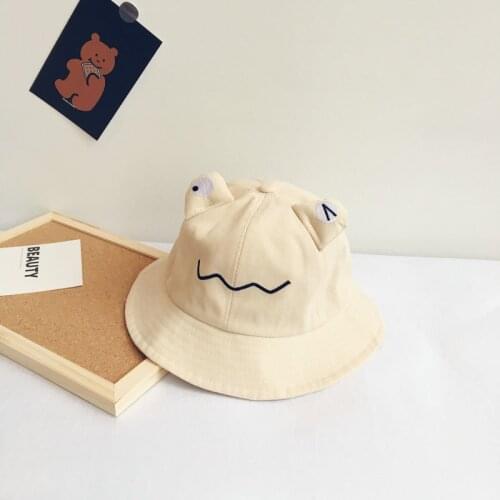 The Cartoon embroidery Bucket Hat Fisherman Hat outdoor travel hat Sun Cap Hats for children boys and girls 39