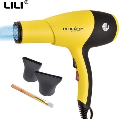 2200W Professional Negative Ionic Hair Dryer Strong Power Barber Salon Styling Tools Hot/Cold Air Blow Dryer For Salons EU Plug