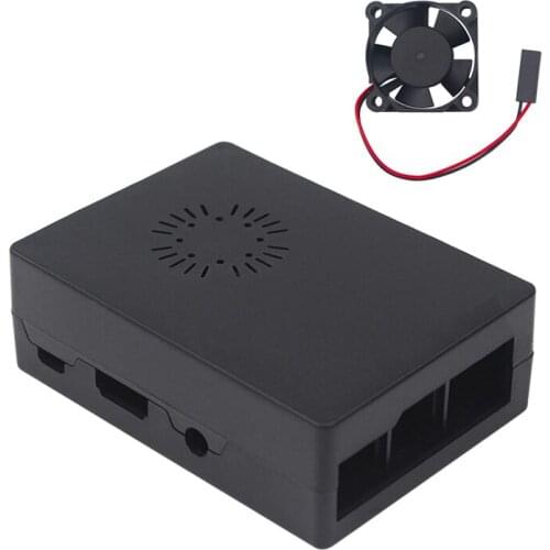 Raspberry Pi 3 Model B + Black Case with fan for Raspberry Pi /3B/ 2B/B