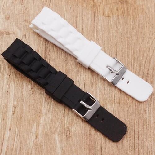 Watch accessories High quality rubber silicone straps sweat-proof breathable Womens watch straps for all brands