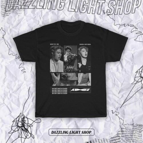 ATEEZ Song Mingi Kpop Shirt Kpop inspired clothing Kpop Merch Ateez Merch Kpop inspired shirt