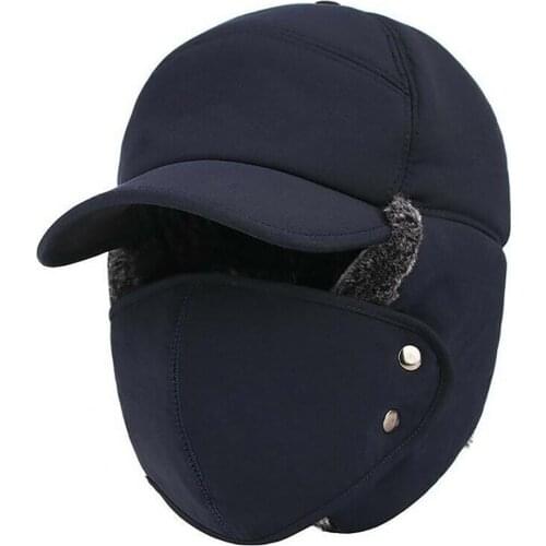 Men Winter Thickened Warm Windproof Outdoor Cycling Lei Feng Face Cover Neck Cap