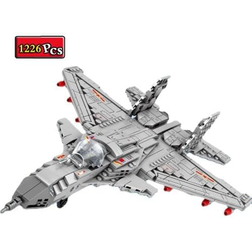 World War II Military Series 8 in 1 J-15 Carrier Fighter Soldier Weapon MOC Model Building Blocks Bricks Toys Gifts