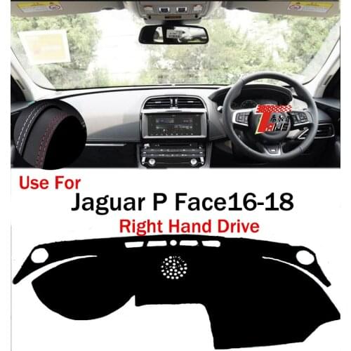 TAIJS Factory Anti cracking Protective Casual Leather Car Dashboard Cover For Jaguar P Face 2016 2017 2018 Right hand drive