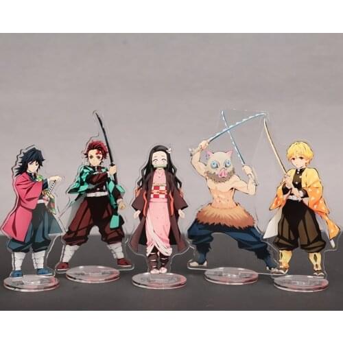 Tronzo 18cm Anime Demon Slayer Kimetsu no Yaiba Kamado Tanjirou Nezuko Zenitsu Inosuke Giyuu Acrylic Stand Figure Model Toys