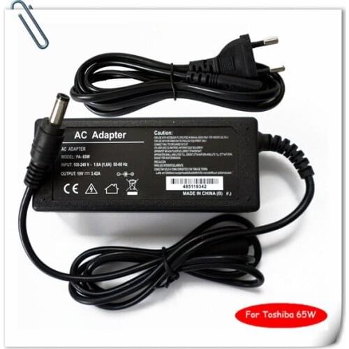 65W AC Adapter Charger for Toshiba L755 L755D L755-S5246 A505-S6005 L505-S5966 L35-S2366 Notebook carregador notebook cargador
