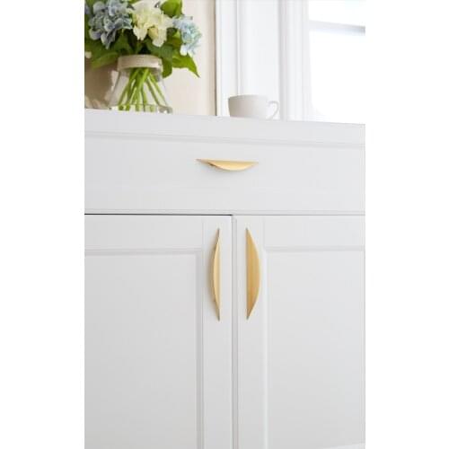 1.25" 2.5" 3.75" Drawer Pull Kitchen Cabinet Handles Door Handle Knob Dresser Pulls Cup Gold Black Brushed Nickel Modern Handle