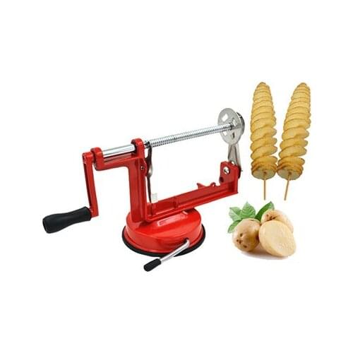 1PCS Cooking Tools Stainless Steel Tornado Potato Cutter Twisted Spiral Potato Cutting Machine Potato Clips Slicer