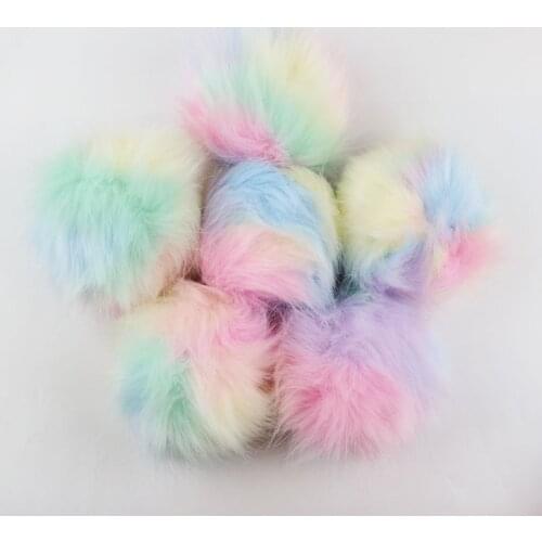 1pc big pompones manualidades Macaron warm color pom pom 6mm 10mm Pompom Faux Fluffy Pompon pompony dekoracyjne DIY supplies