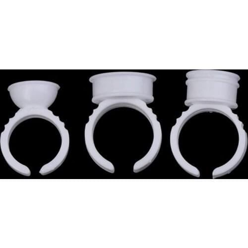 100Pcs Disposable Permanent Makeup Ring No Divider Tattoo Ink Pigment Holder Cup M76F