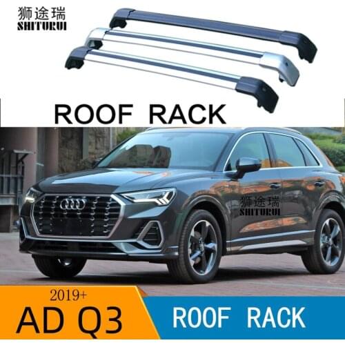 2Pcs Roof bars For Audi Q3 5 door SUV 2019 2020 2021 Aluminum Alloy Side Bars Cross Rails Roof Rack Luggage Carrier