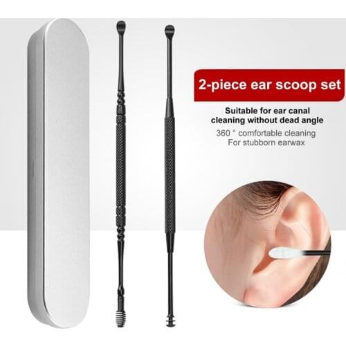 50% Hot Sale Earpick Unisex Portable Stainless Steel Ear Wax Removal Curette for Home