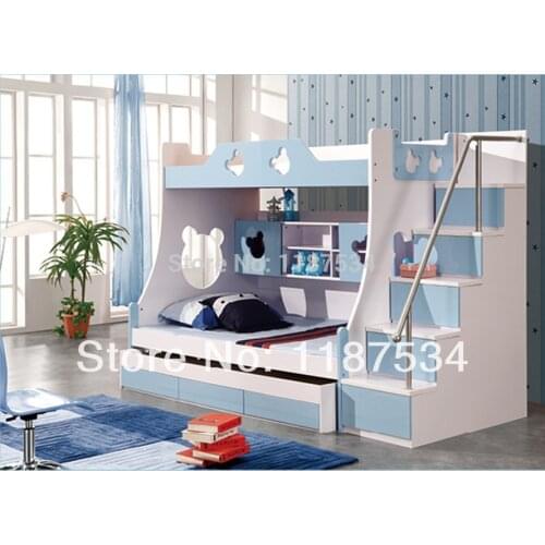 860# Children furniture sets with drawers bunk bed double-decker bed children bed