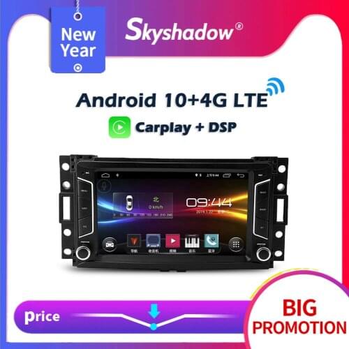 Carplay DSP IPS Android 10.0 32GB 64GB Car DVD Player GPS Map WIFI Bluetooth RDS Radio For Buick GL8 Hummer H3 2006 - 2011 2012