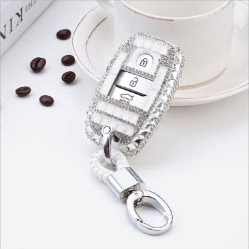 Diamond Crystal Car Key Case Cover Shell For Kia Ceed Rio Sportage R K3 K4 K5 Ceed Sorento Cerato Optima 2015-2018 Accessories