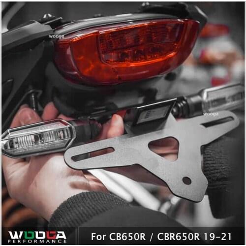 REGISTRATION PLATE HOLDER FOR HONDA CB650R 2019-2020 LICENSE PLATE HOLDER TAIL LIGHT BRACKET FOR CBR650R 2019-2020