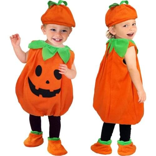 Kids Halloween Costumes Toddler Baby Pumpkin Costume Childern Cute Cosplay for Baby Girl Boy Fancy New Year Carnival Party Dress