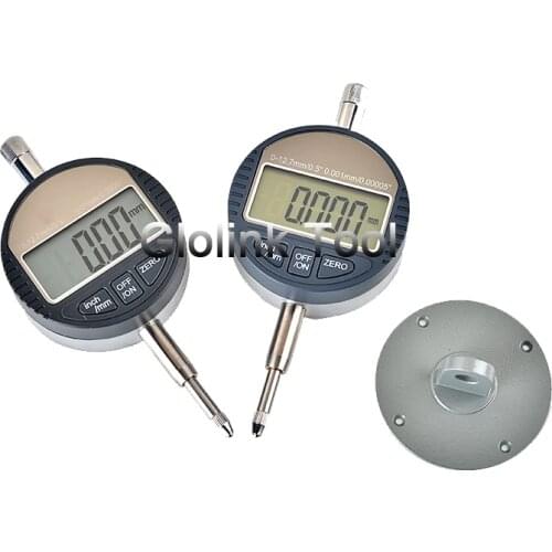 0.001mm Electronic Micrometer 0.00005" Digital Micrometer Metric/Inch Range 0-12.7mm/0.5" Dial Indicator Gauge