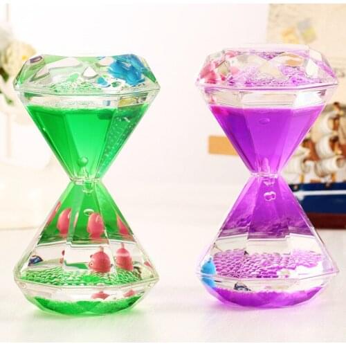 Oil Drop Colourful Cartoon Float Oil Drop Hourglass Originality Desktop Goods Of Furniture For Display Rather Than For Use