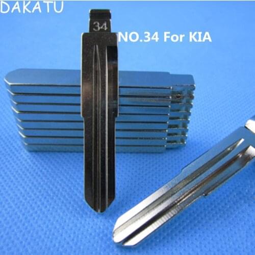DAKATU 34# Key blade For Kia Ruiou Accent Sail Sportage Flip Remote Key Blade Replacement NO.34 KEY BLADE