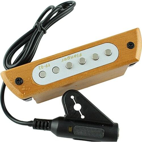 Flanger Magnetic Soundhole Guitar Pickup Extremely easy to insert FP-02 Pure wood handmade