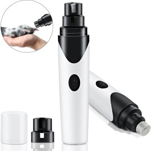 Pet Nail Grinder USB Rechargeable Dog Nail Grinders Pet Nail Clipper Quiet Electric Dog Cat Paws Nail Grooming Trimmer Tool