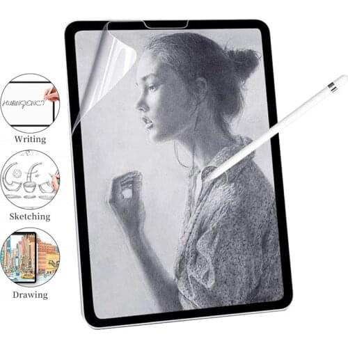 Pet paper film for apple ipad pro 12.9 11 2021 2020 ipadpro 12.9'' 11'' screen protector not tempered glass for i pad pro 12.9