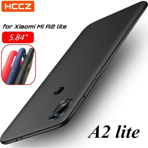 Mi A2 lite case Matte Pure Color Soft Silicone Case for Xiaomi A2 Lite Non-slip Protective Case HCCZ High Quality Cover