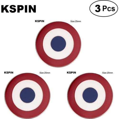 MOD Target Lapel Pin Flag badge Brooch Pins Badges 3Pcs a Lot