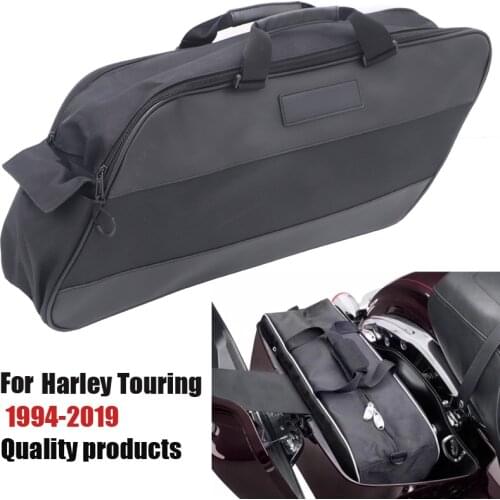 Motorcycle Saddle Bag Luggage Rack Liner Saddlebag For Harley Touring Road King Electra Street Glide Ultra Tour FLTR FLHX 93-18