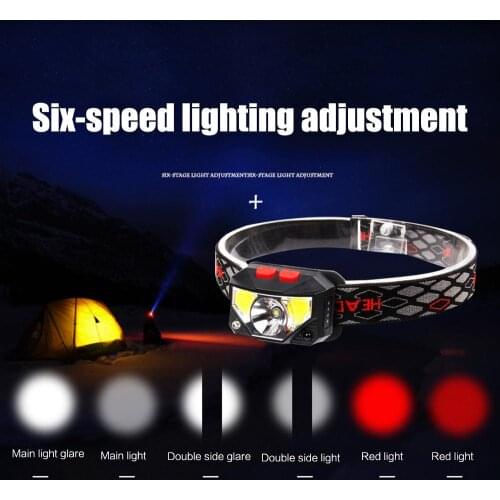 5W Head Torch Lamp Headlight Headlamp Rechargeable Camping Sporting Goods