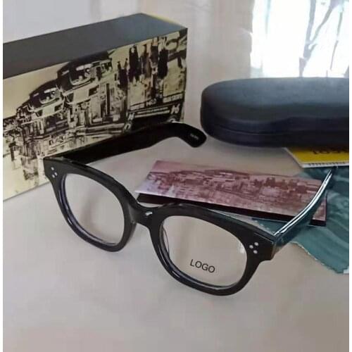 Optical Glasses frame Men Johnny Depp Glasses Women Brand Vintage Acetate Glasses frame Computer Transparent Eyeglass Q321