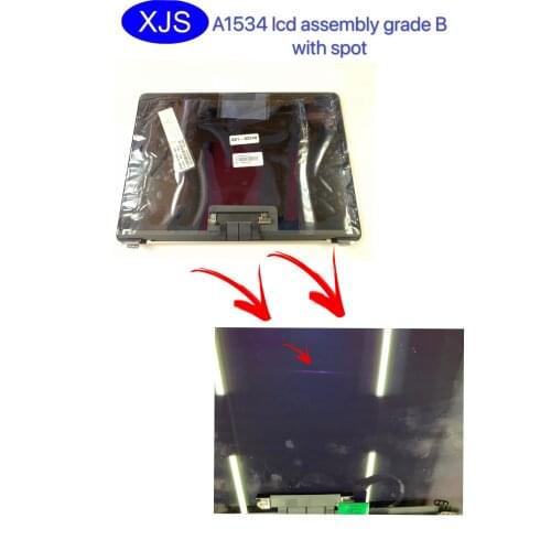 Orignal used B full A1534 LCD Screen Display Assembly for macbook 12" 2015 2016 Years A1534 LCD Screen Display Assembly