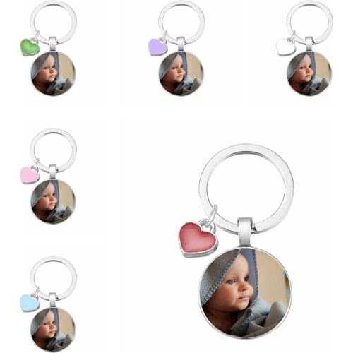 Personalized Photo Pendants Custom Keychain Photo Of Your Baby Child Mom Dad Grandparent Loved One Gift For Family Member Gift