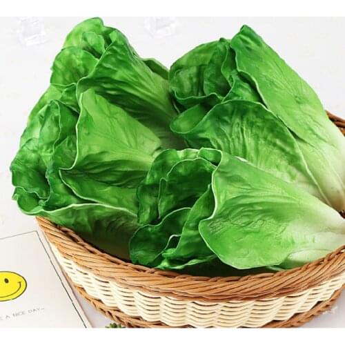 Realistic Lifelike Decorative Artificial Lettuce Fake Vegetables House Kitchen Wedding Party Cabinet Display Decor