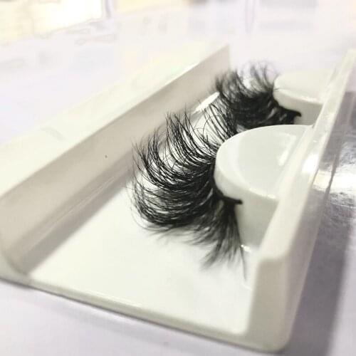 Buzzme Real Mink Eyelashes Volume Regular Length False Lashes Fluffy Wispy Natural Soft Cross Reusable Eyelash