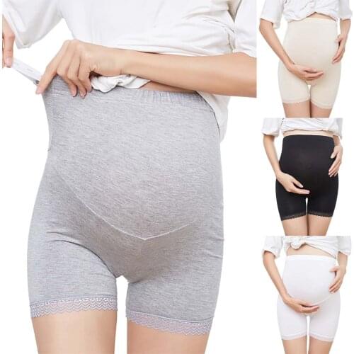 Pregnant Women Shorts High-waist Belly Lift Adjustable Lace Maternity Short Leggings Fashion Solid Pregnancy Shorts Clothing