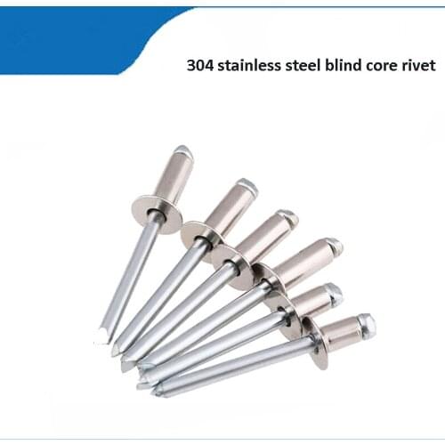 304 stainless steel blind core rivet countersunk head flat head decorative rivets M3 M4 M5