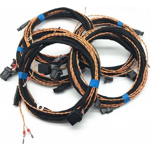 5pcs Mqb Cars Front Camera Lane assist keeping system Wiring Harness With ACC signal Cable For Passat B8 Golf 7 Tiguan A3 8V Q5