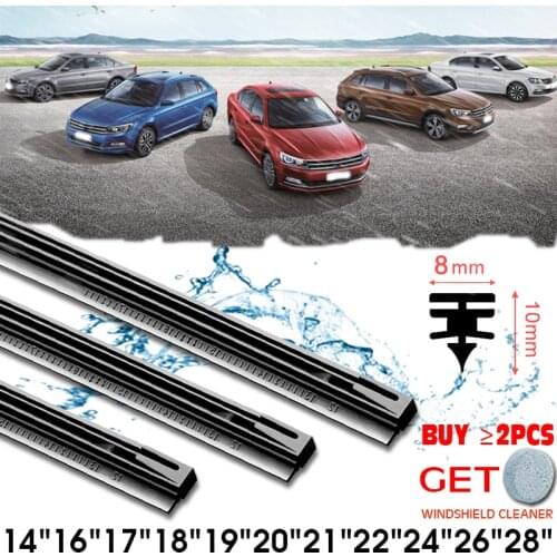 BEMOST 1PCS Car Wiper Blade Windscreen Natural Rubber Replacement Strip 8MM 14"16"17"18"19"20"21"22"24"26"28" Auto Accessories