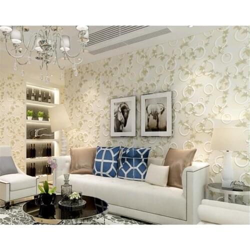 Beibehang Modern 3D fashion simple circle personality wallpaper papel de parede 3d wallpaper living room bedroom TV wall tapety