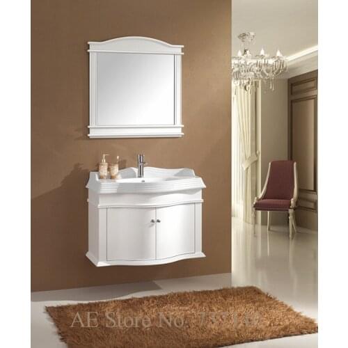 White vanity cabinet new style wood washbasin cabinet bathroom cabinet oak furniture buying agent wholesale price