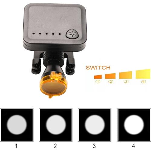 5W Dental LED Wireless Headlight with Optical Filter for Medical Binocular Loupes DY-011