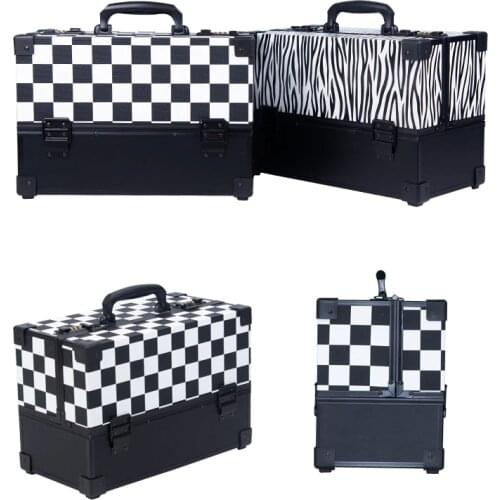 New Upgrade password lock Women Cosmetic case,Nails Makeup Toolbox,Multifunction Beauty Box Luggage Suitcase Girl light handbag