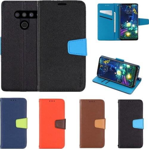 Business Case for LG V60 V40 G8 V30 ThinQ V50 W30 W10 V20 G5 Q6 Funda Card Holder Bracket Full Protection Lanyard Phone Cover