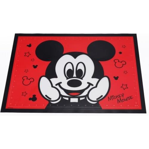 Disney cartoon anti-scalding bowl silicone mat insulated table mat western-style waterproof dinner plate home children coaster
